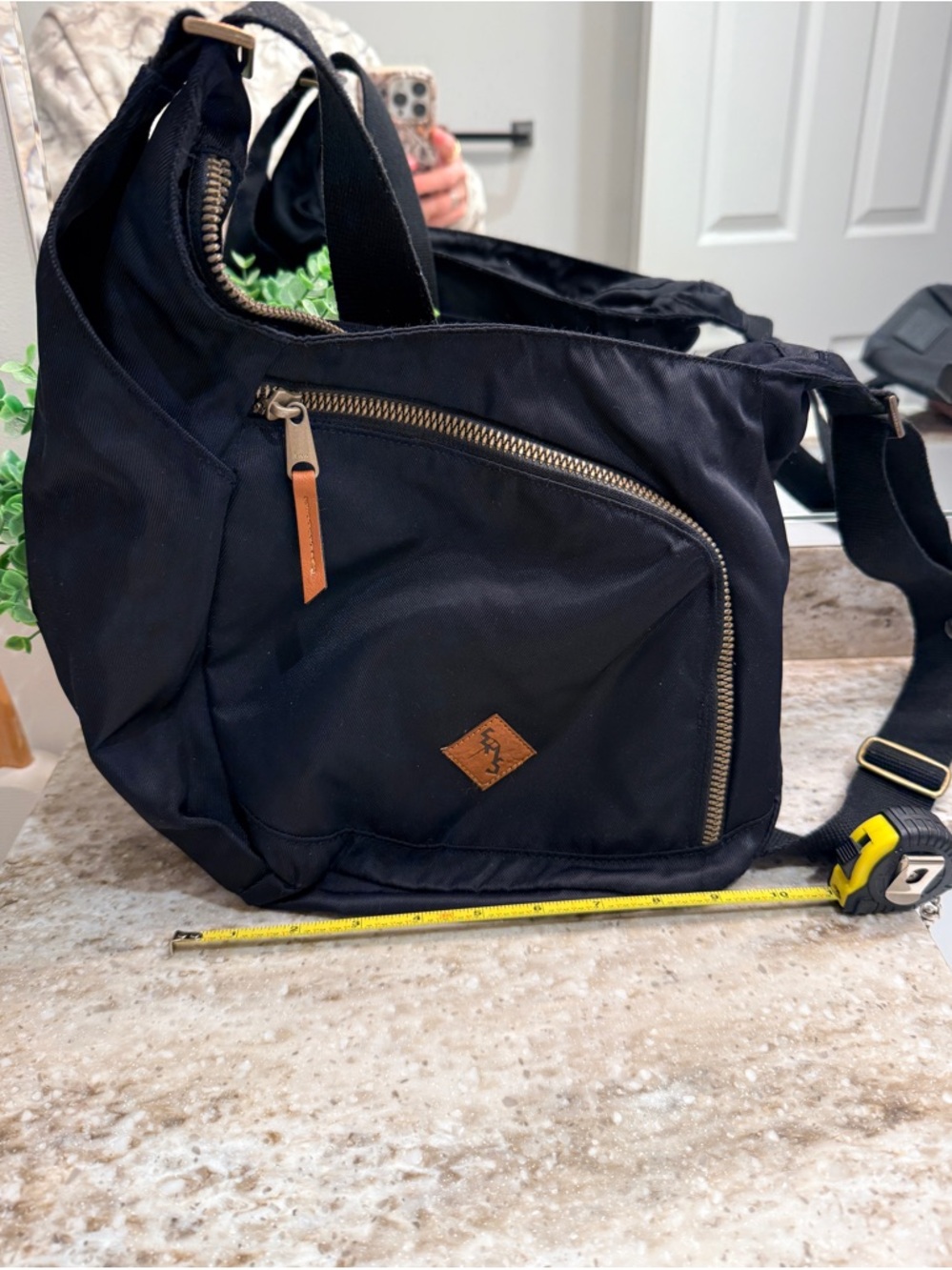 Black Crossbody Messenger Bag - Contemporary Everyday Carry